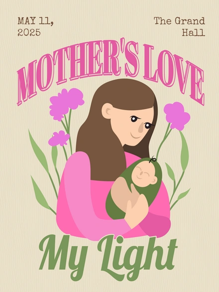 Mother's Day celebration poster