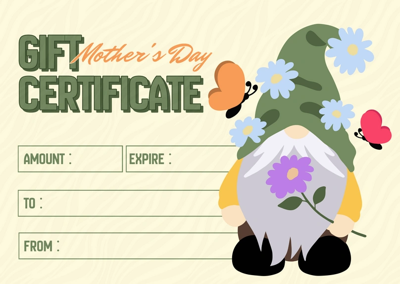 Gift Certificate Design