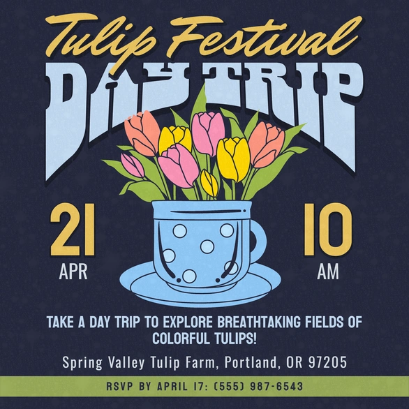 Tulip Festival Event Invitation