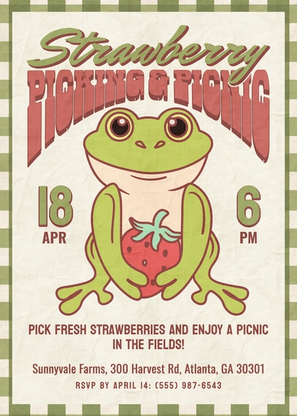 Strawberry Picking and Picnic Event