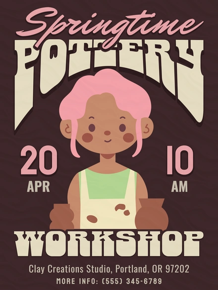 Pottery Workshop Invitation