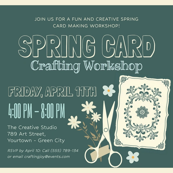 Crafting Workshop Invitation