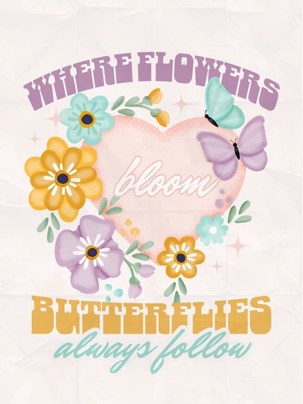 Flowers and Butterflies