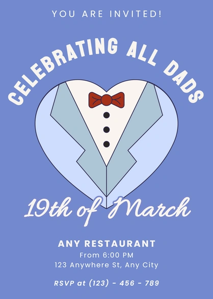Father's Day Event Invitation