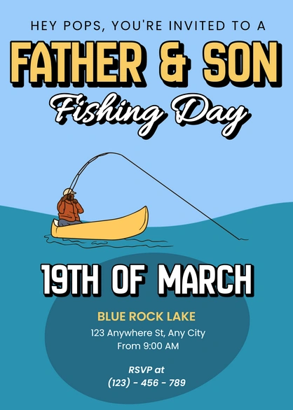 Fishing Event Invitation