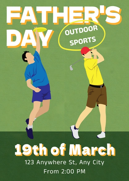 Father's Day sports event announcement