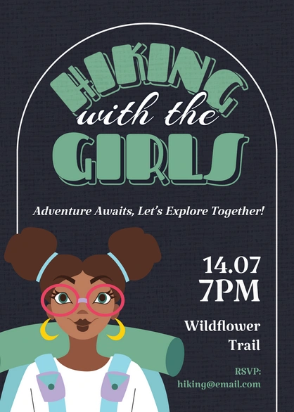 Hiking Event Invitation