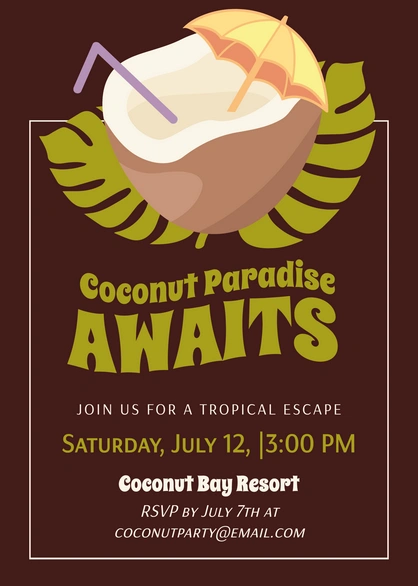 Tropical Party Invitation