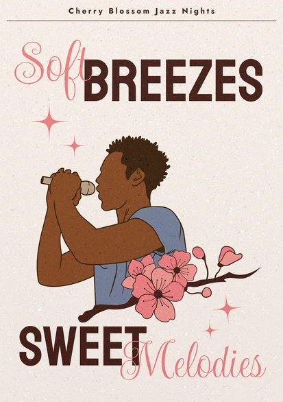 Jazz performer illustration