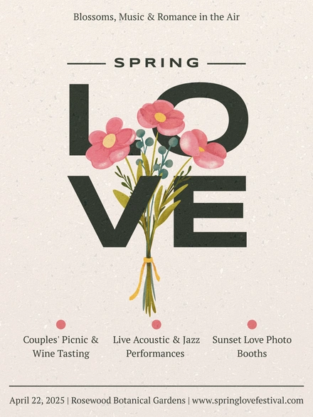 Spring Love Festival Poster