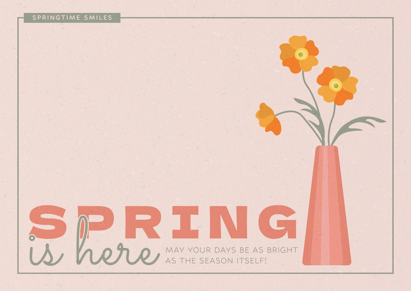 Spring announcement