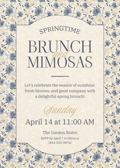 Brunch and Mimosas