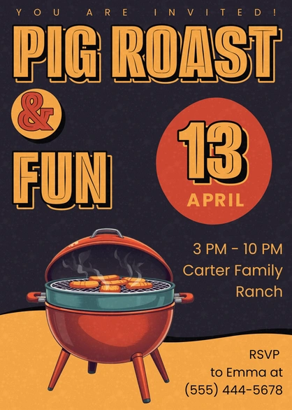Family Pig Roast Event