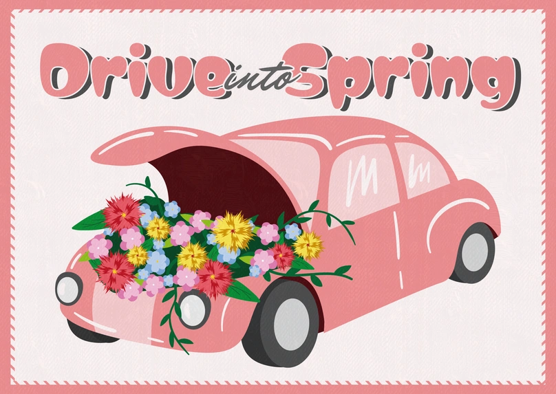 Spring theme illustration