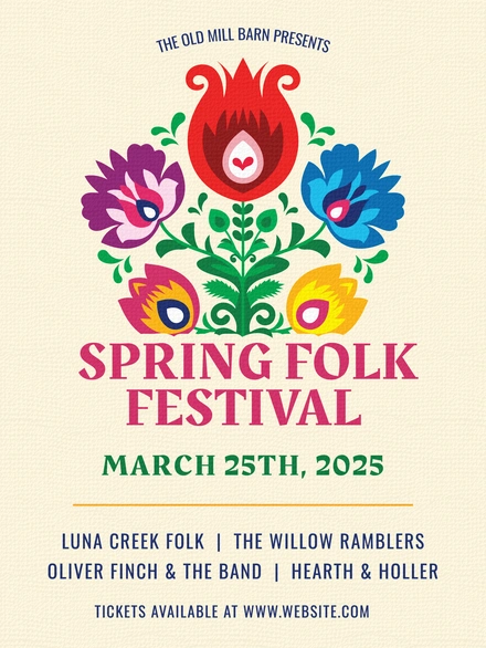 Spring Folk Festival Event