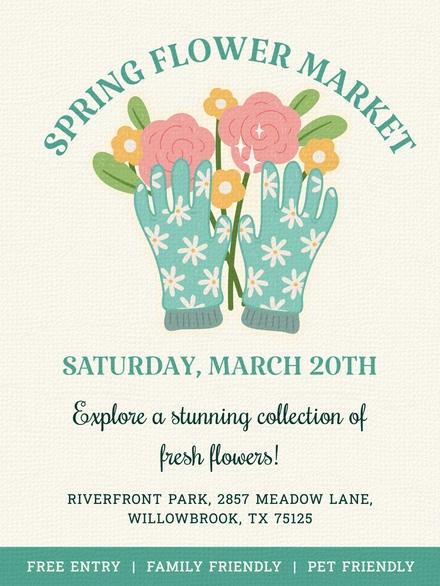 Flower Market Announcement