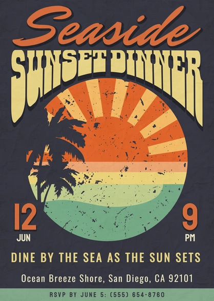 Seaside Sunset Dinner