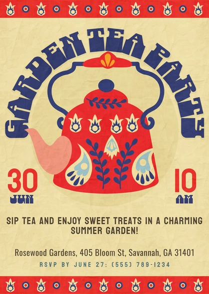 Tea Party Invitation