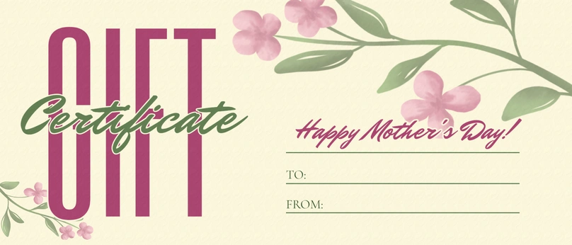Gift Certificate Design