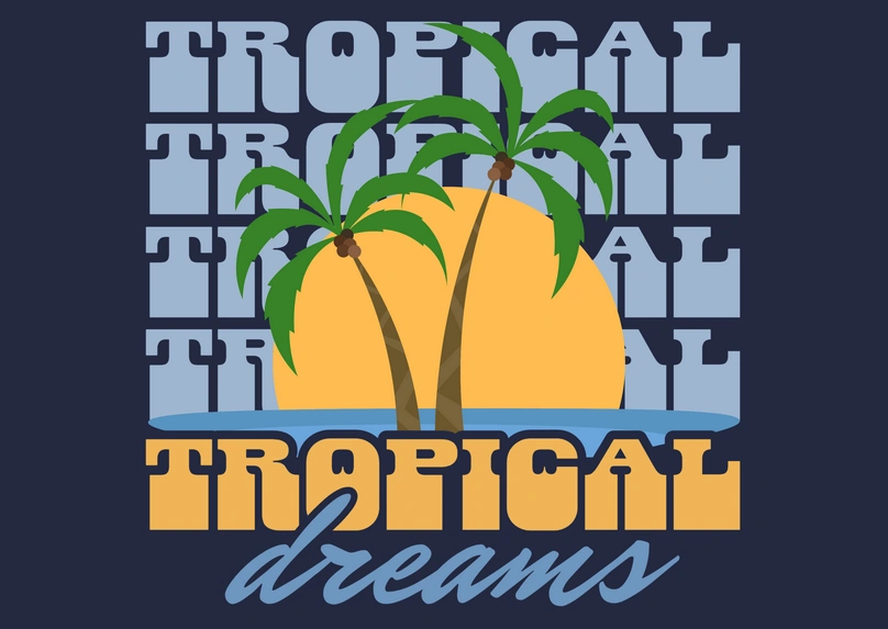 Tropical Beach Scene