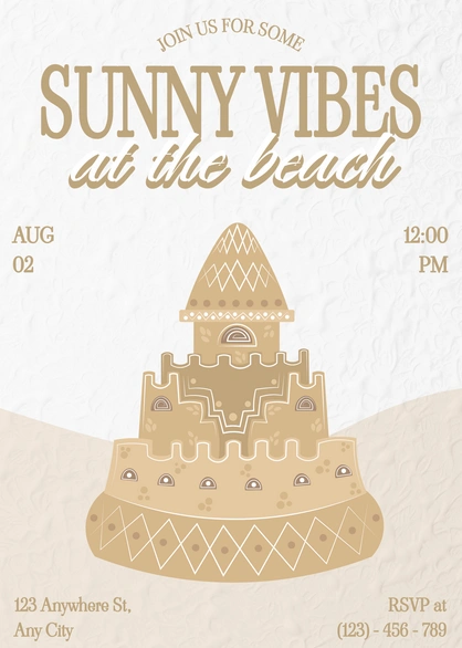 Beach Party Invitation