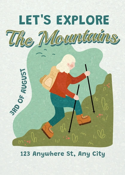 Hiking Adventure Poster