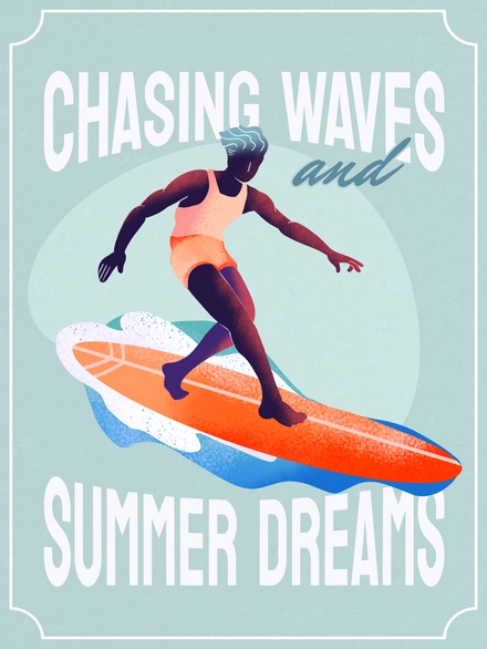 Surfing Poster