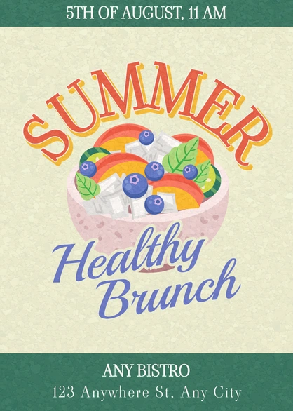 Summer Brunch Invitation