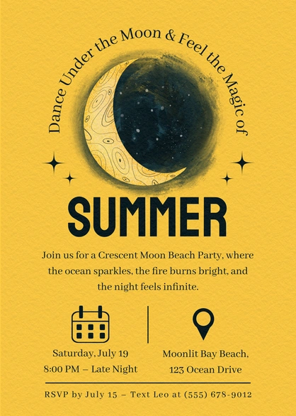 Crescent Moon Beach Party