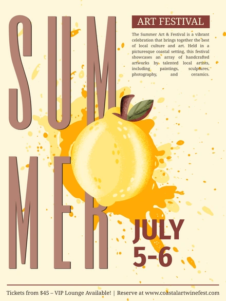Summer Art Festival Promotion