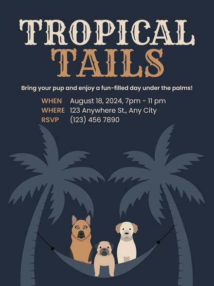Dog-friendly Tropical Event