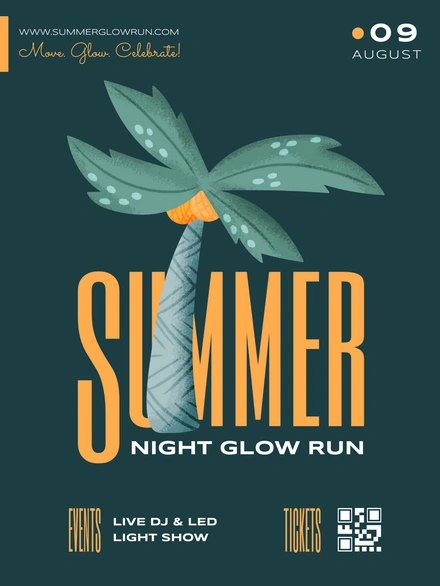 Advertising for a summer event
