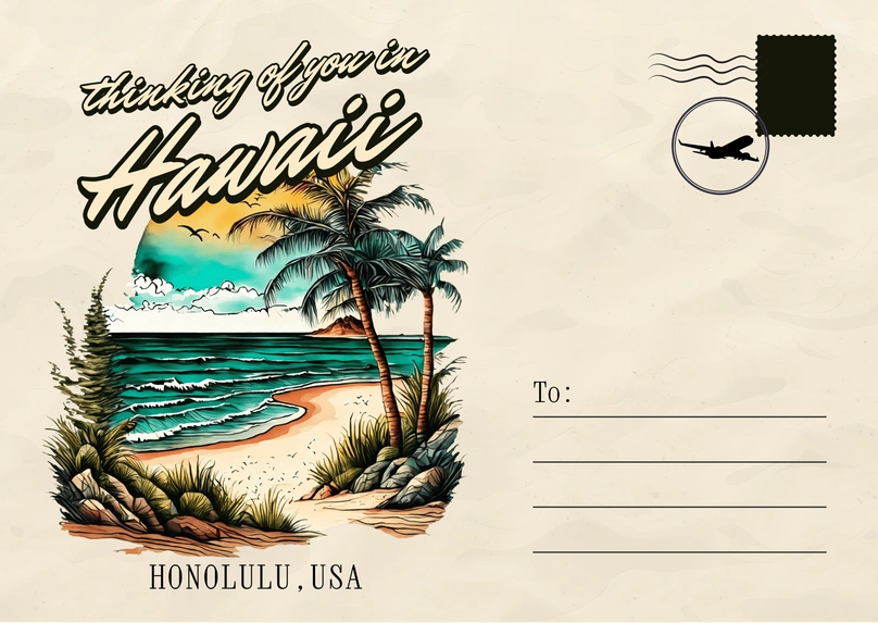 Hawaiian Beach Scene