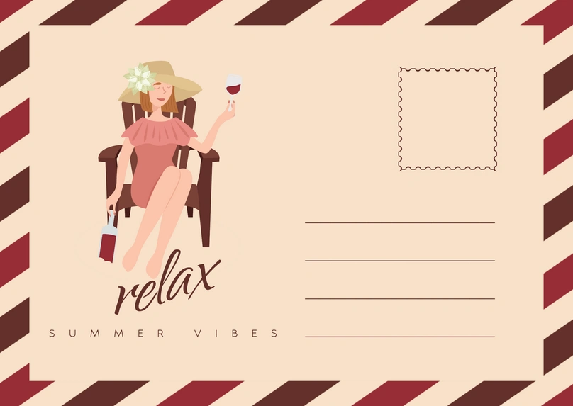 Relaxation imagery with a summer theme