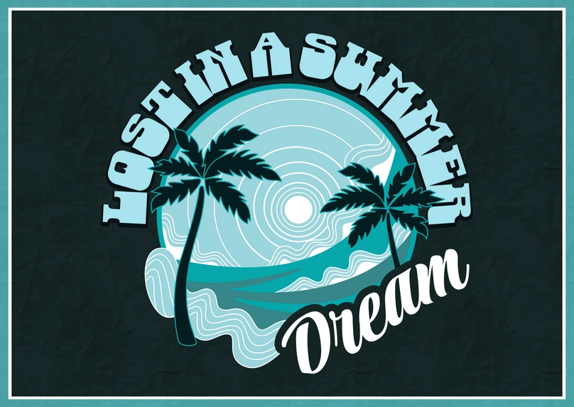 Tropical beach scene