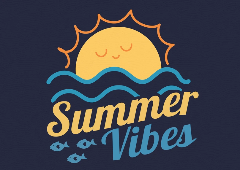 Summer themed illustration