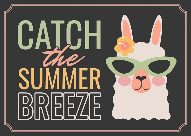 Llama with sunglasses