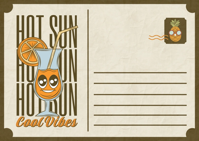 Tropical Summer Postcard