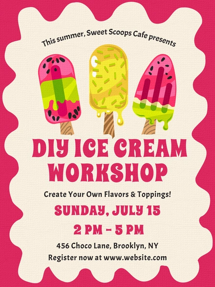 Ice Cream Workshop Event