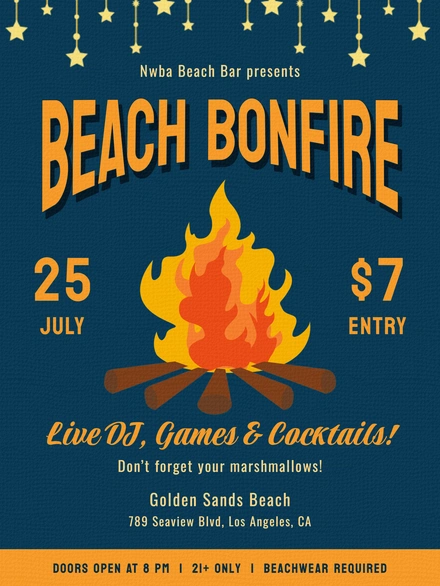 Beach Party Announcement