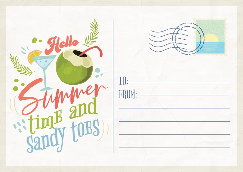 Summer Greeting Card