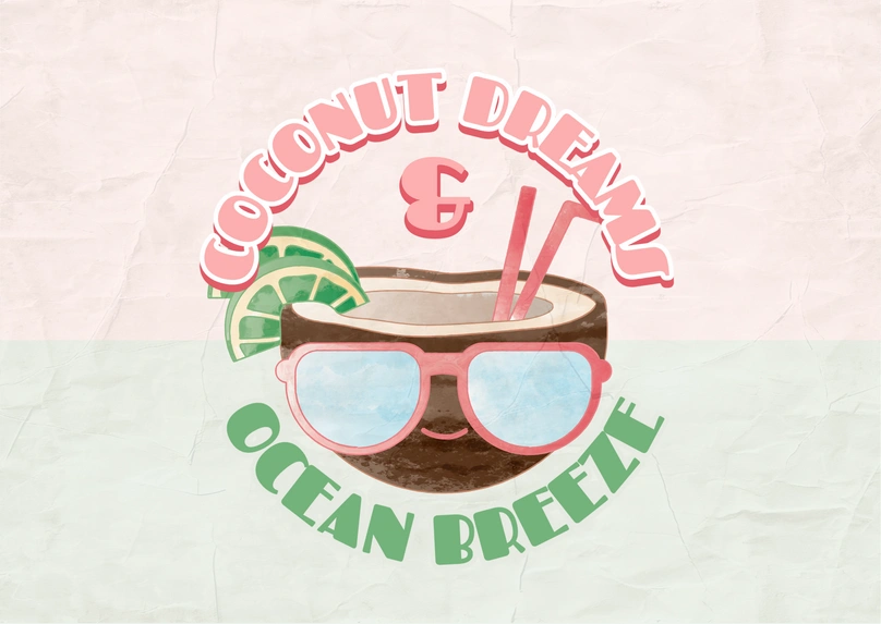 Tropical themed logo