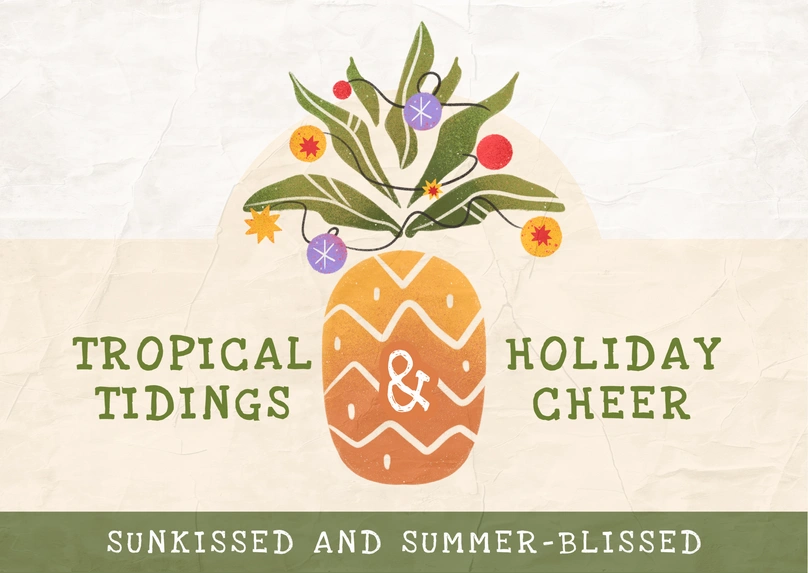 Tropical Holiday Card