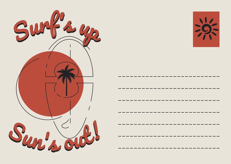 Beach-themed Postcard
