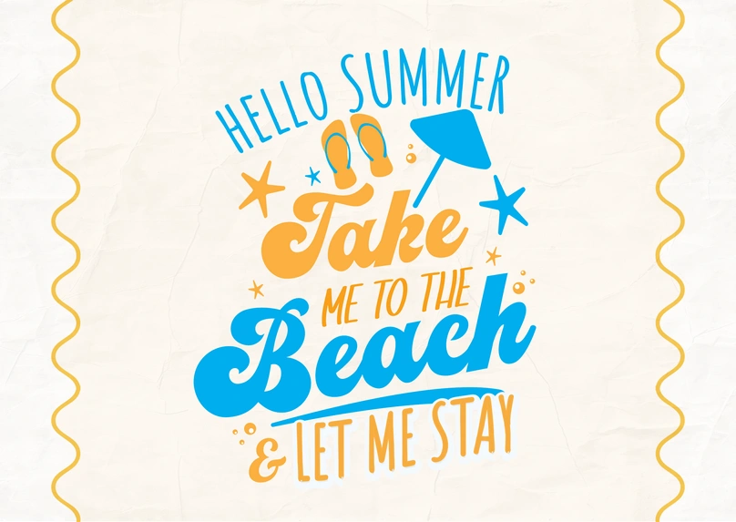 Summer Beach Graphic