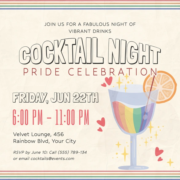 Pride Celebration Invitation