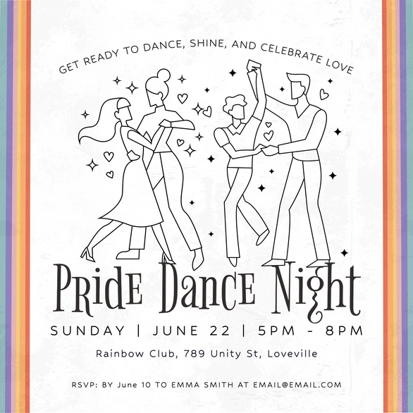 Dance Event Invitation