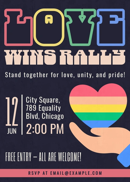 Love Wins Rally Invitation