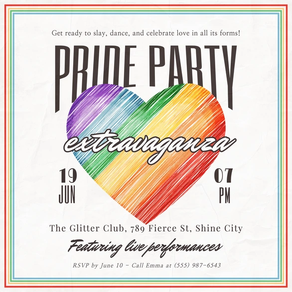 Pride Party Invitation