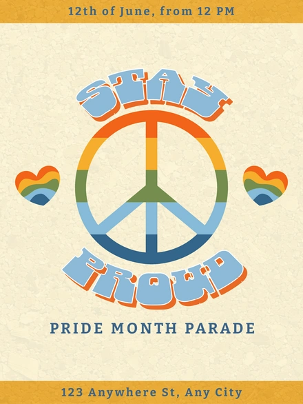 Pride Month Parade Poster